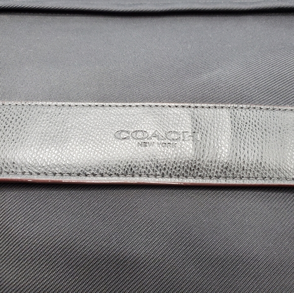 COACH MESSENGER BAG NYLON & LEATHER 14X10X5 - Picture 6 of 8